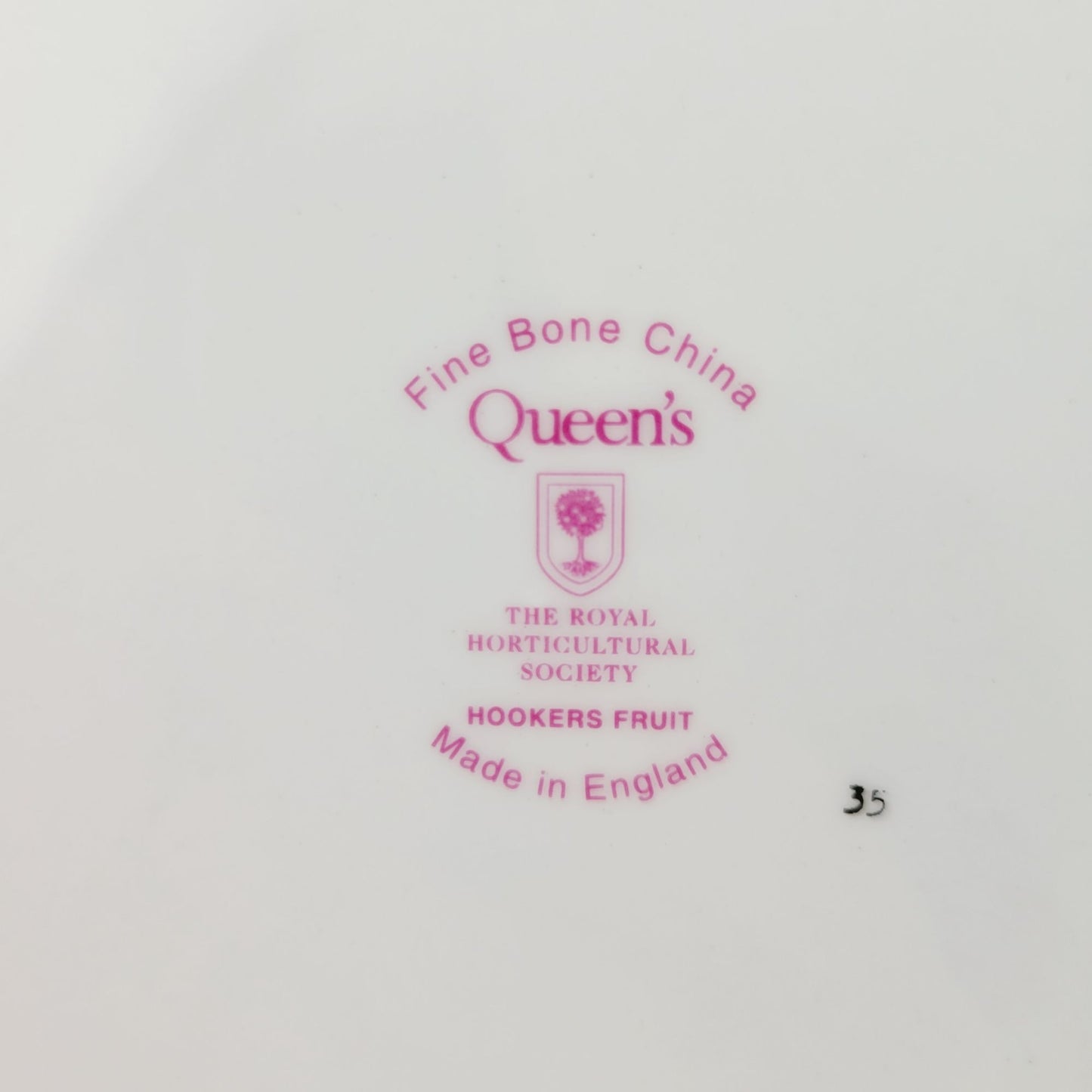Queen's  Hookers Fruit Apple Salad Plate, Set of 2, Made in England