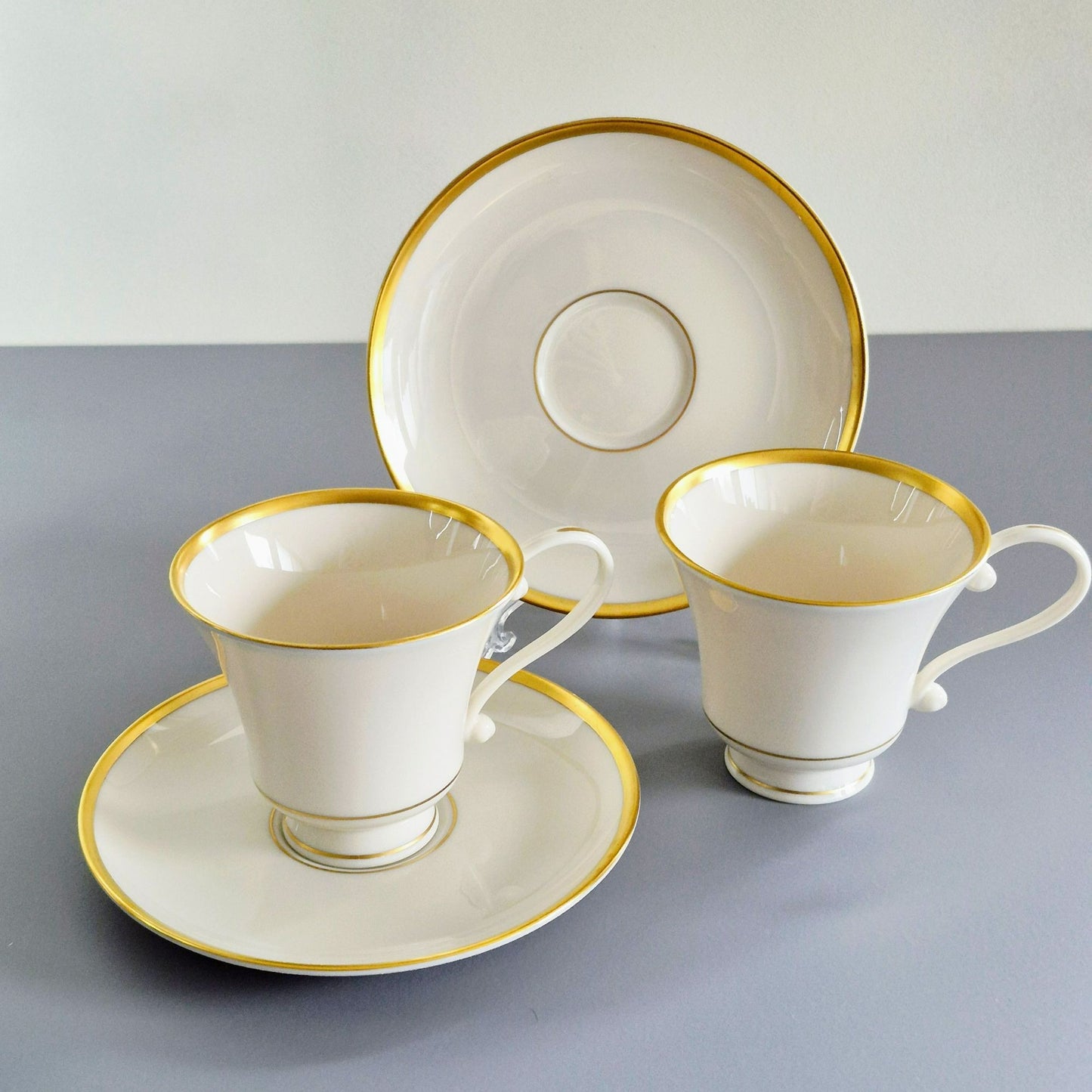 Pickard "Richmond" Teacup & Saucer, 2 Sets, USA Made