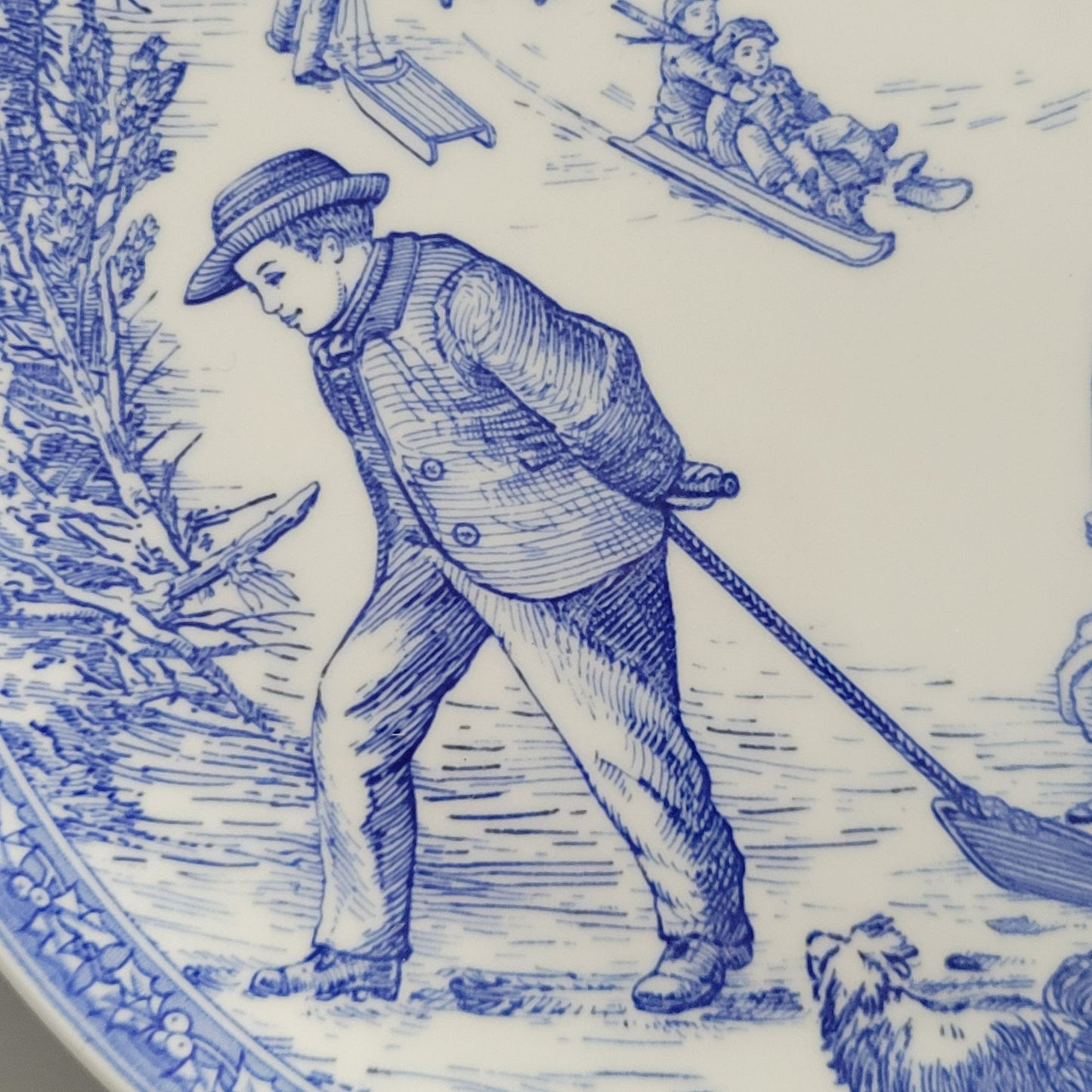 Spode Blue Room Victorian Annual Christmas Plate 1997, Made in England