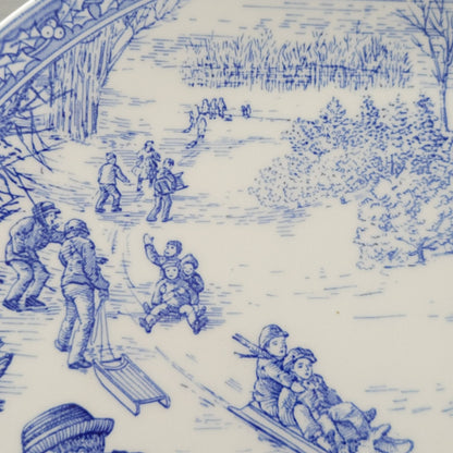 Spode Blue Room Victorian Annual Christmas Plate 1997, Made in England