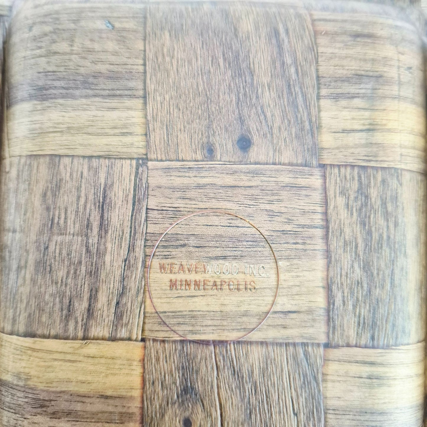 Weavewood Inc. Wooden 3 Part Divided Serving Tray, c.1970s USA