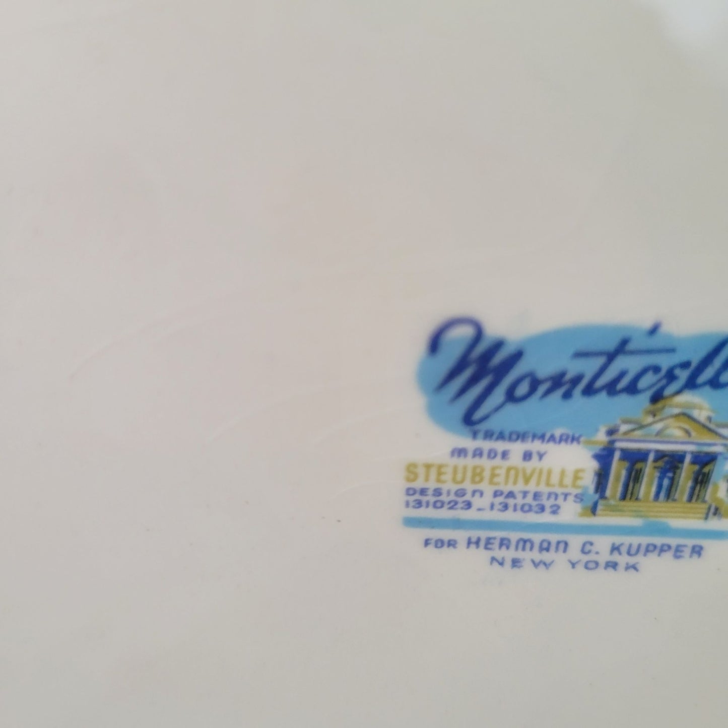 Steubenville Monticello Oval Serving Platter, c.1940s, Made in USA