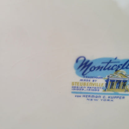 Steubenville Monticello Oval Serving Platter, c.1940s, Made in USA
