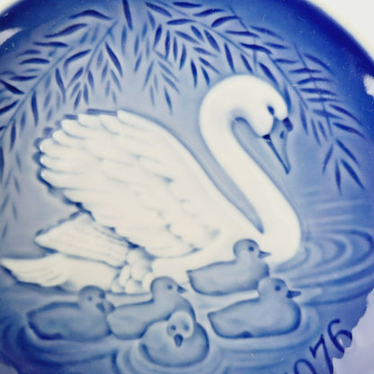 Vintage 1976 Bing & Grondahl Mothers Day Mors Dags Swan Plate Made in Denmark