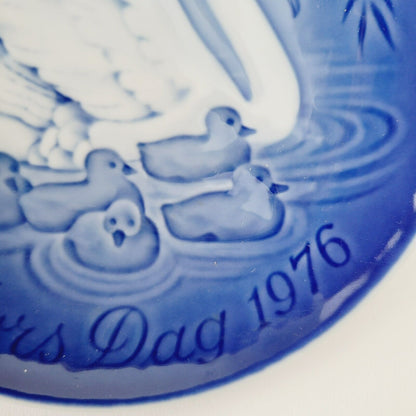 Vintage 1976 Bing & Grondahl Mothers Day Mors Dags Swan Plate Made in Denmark