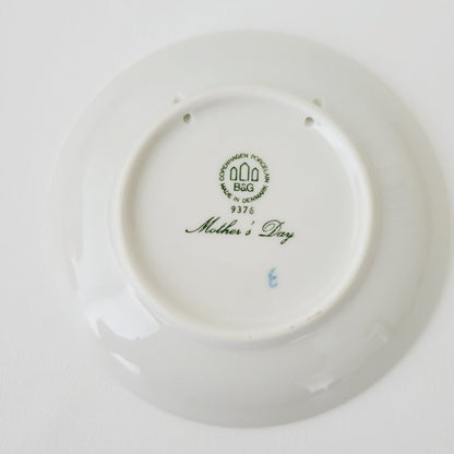 Vintage 1976 Bing & Grondahl Mothers Day Mors Dags Swan Plate Made in Denmark