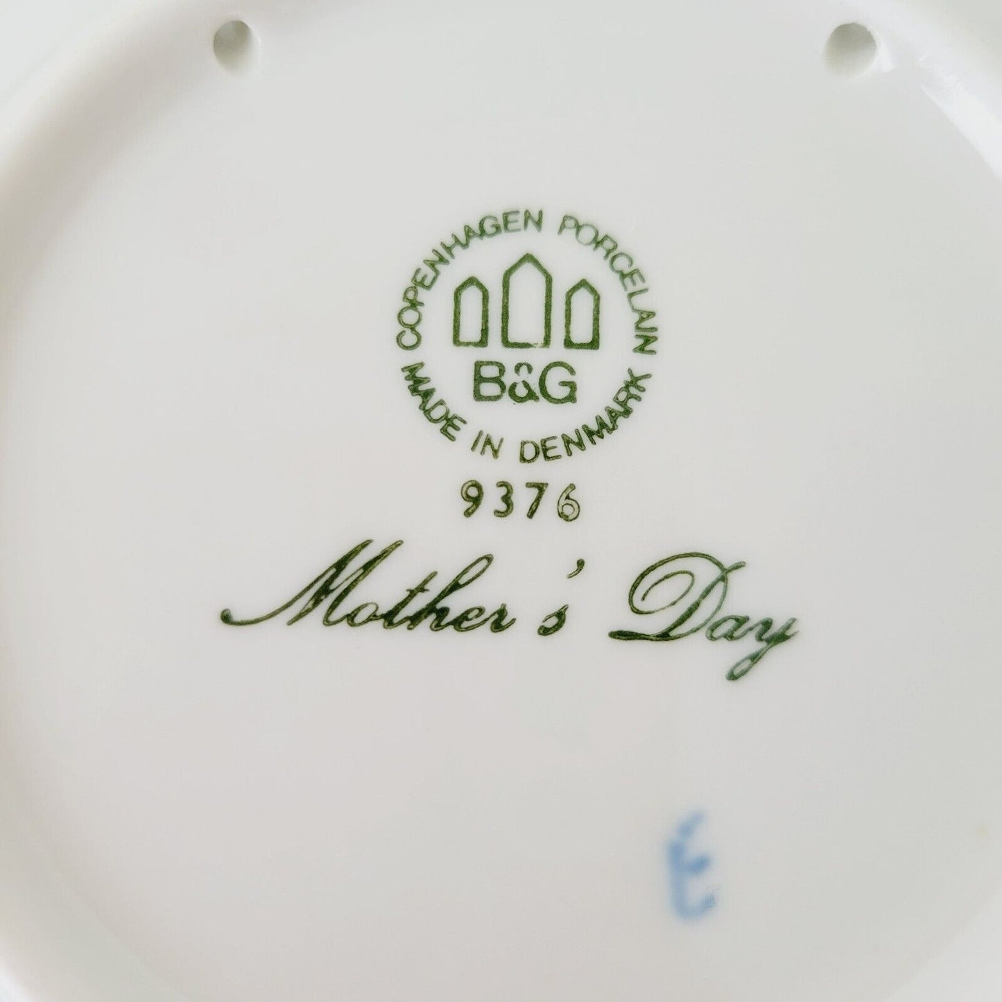 Vintage 1976 Bing & Grondahl Mothers Day Mors Dags Swan Plate Made in Denmark