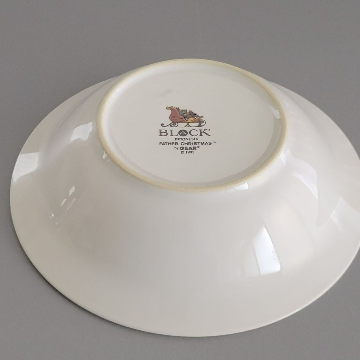 Block Father Christmas Cereal Bowl, Set of 2, c.1990s