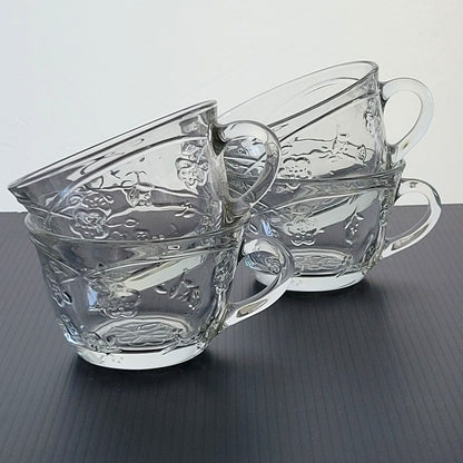 Anchor Hocking Savannah Clear Cup, Set of 4, USA Made