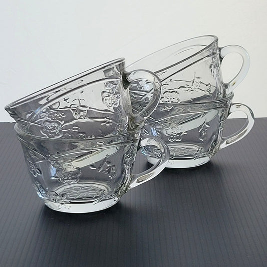 Anchor Hocking Savannah Clear Cup, Set of 4, USA Made