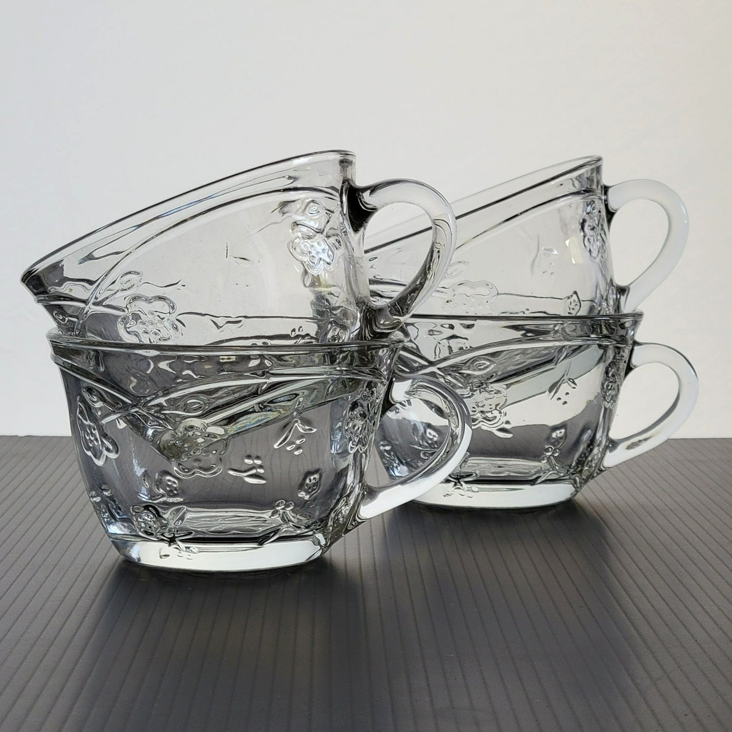 Anchor Hocking Savannah Clear Cup, Set of 4, USA Made