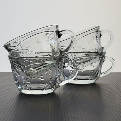 Anchor Hocking Savannah Clear Cup, Set of 4, USA Made