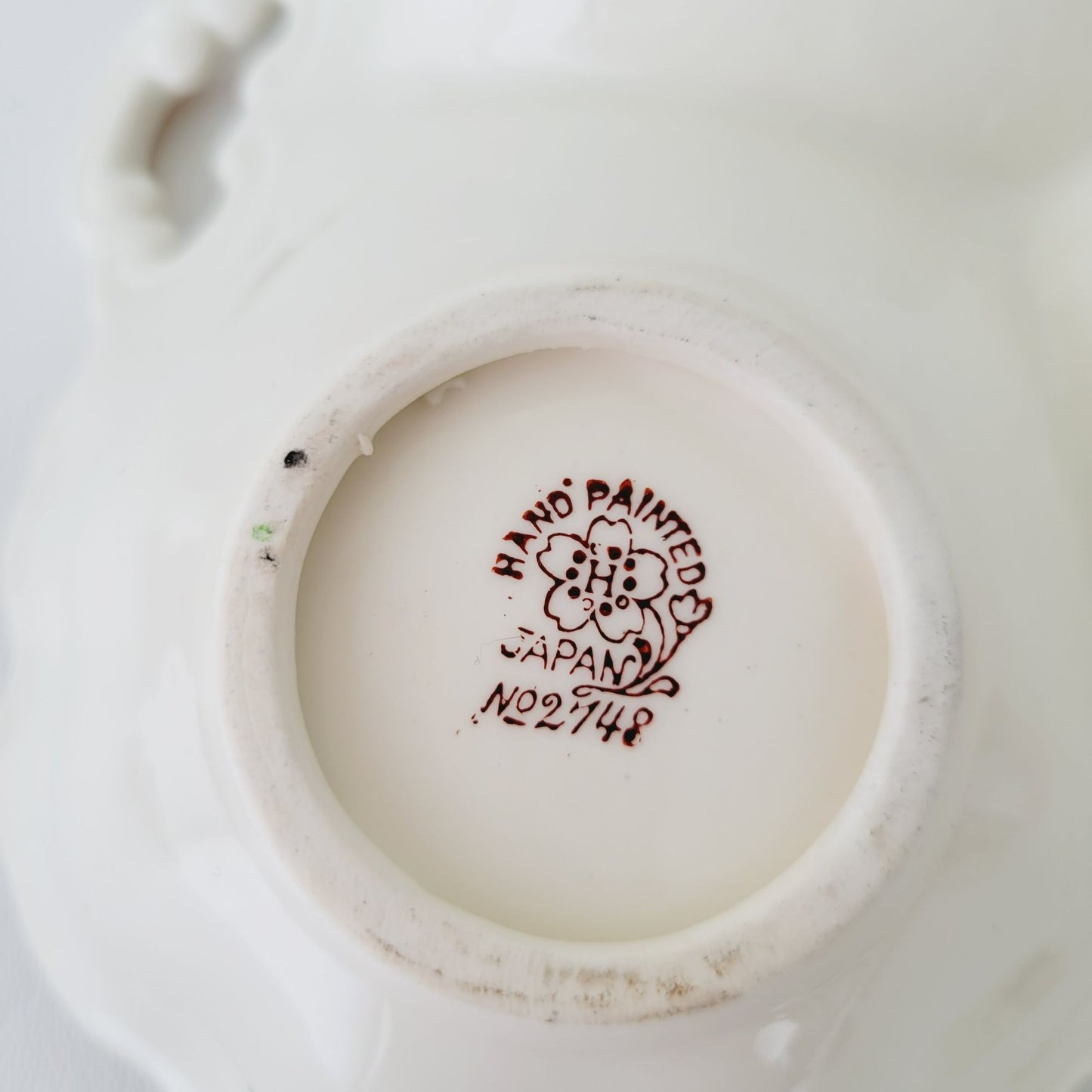 Hand Painted Floral Chintz Divided Candy Nut Dish, Made in  Japan