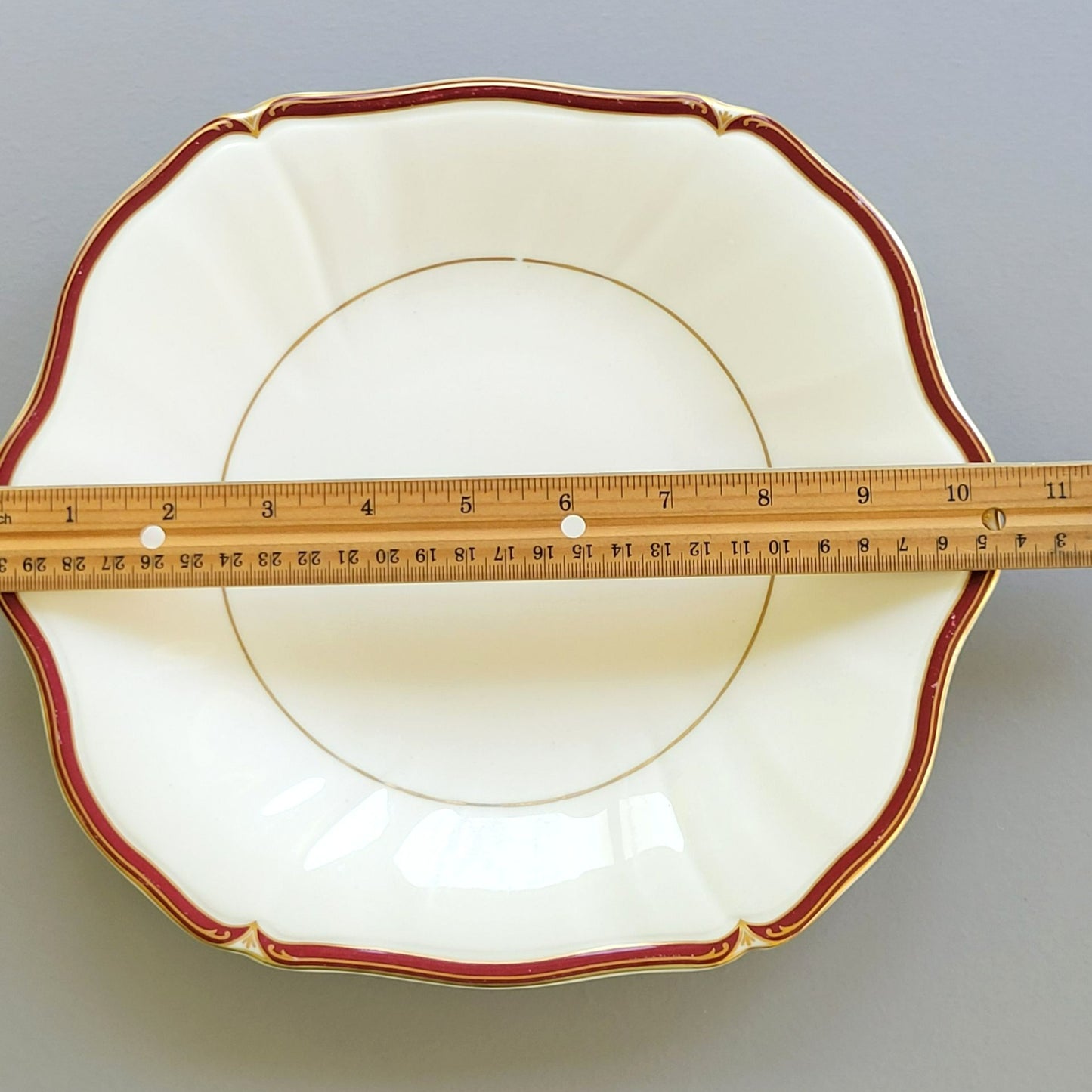 Wedgwood "Empress Ruby" Square Cake Plate, Made in England