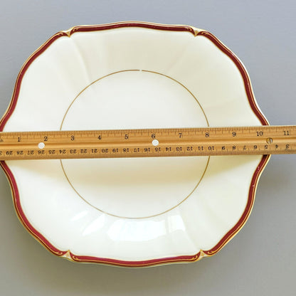 Wedgwood "Empress Ruby" Square Cake Plate, Made in England