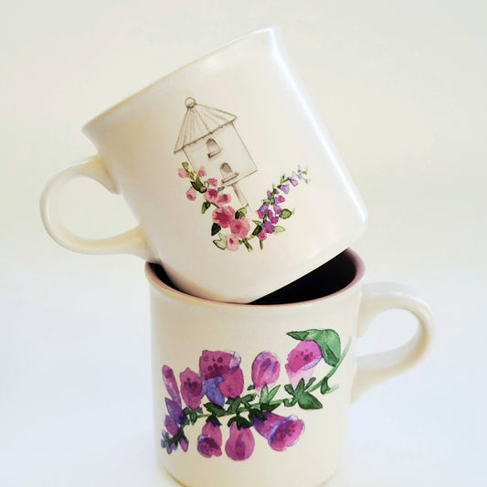 Pfaltzgraff Cape May Mug Set of 2, c.1990s USA Made