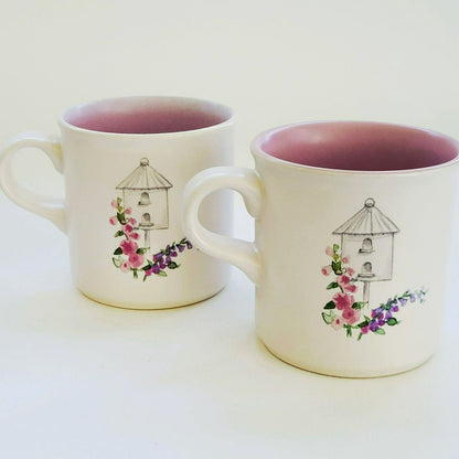 Pfaltzgraff Cape May Mug Set of 2, c.1990s USA Made