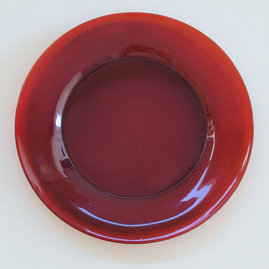 Anchor Hocking Royal Ruby Glass Salad Plate SET of 2, USA Made