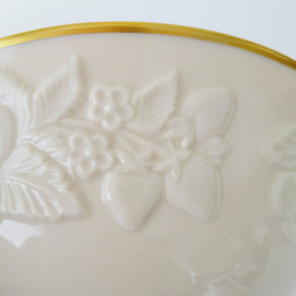 Lenox Fruits of Life 9" Serving Bowl, Embossed w/ Gold Trim, Made in USA
