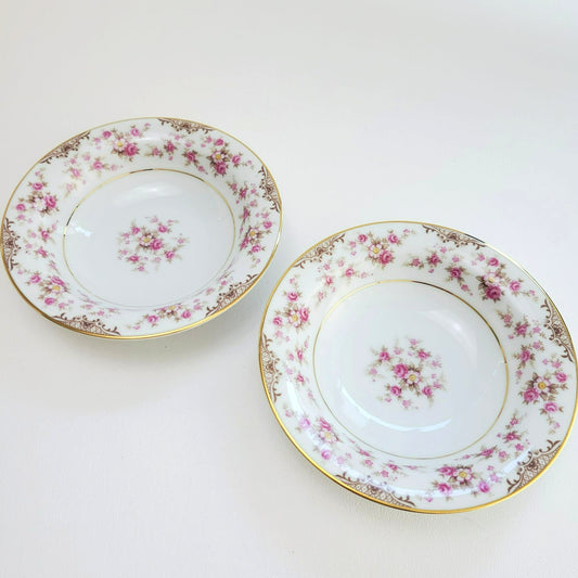 Noritake Charmaine Dessert Bowl Set of 2, Japan c.1954-62