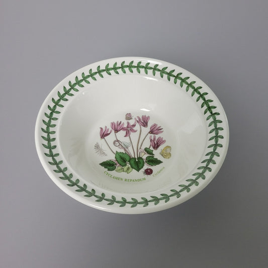 Portmeirion Botanic Garden Rim Cereal Bowl, Cyclamen Pattern