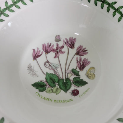 Portmeirion Botanic Garden Rim Cereal Bowl, Cyclamen Pattern
