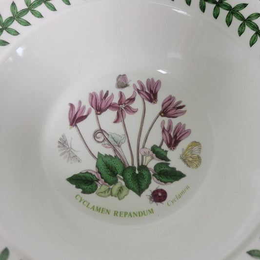 Portmeirion Botanic Garden Rim Cereal Bowl, Cyclamen Pattern