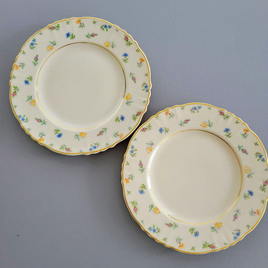 Syracuse Suzanne Bread Plate Set of 2, c.1950-70s USA