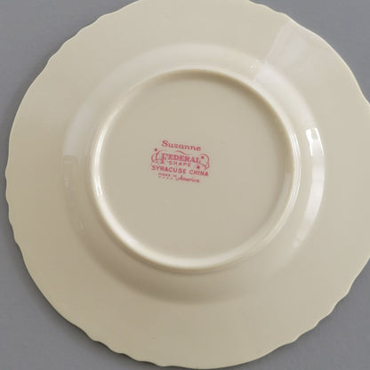 Syracuse Suzanne Dinner Plate Set of 2, c.1950-70s USA