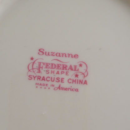 Syracuse Suzanne Bread Plate Set of 2, c.1950-70s USA