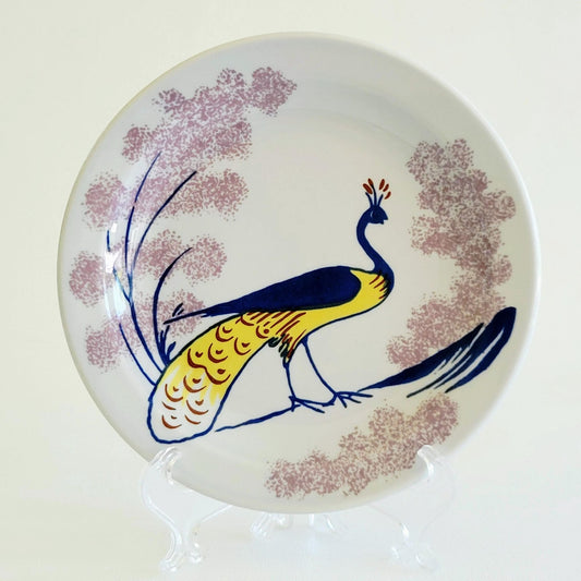 Homer Laughlin Chowning's Tavern Bread Plate, Peacock Design, USA Made Restaurant Ware