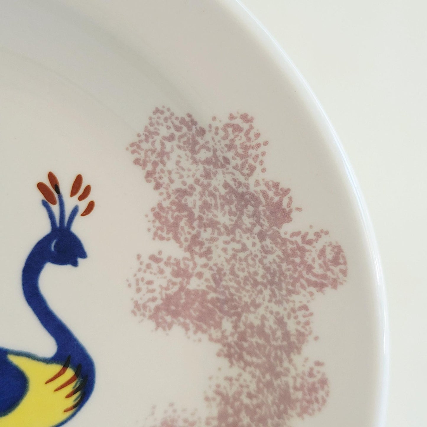 Homer Laughlin Chowning's Tavern Bread Plate, Peacock Design, USA Made Restaurant Ware