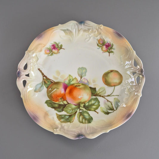 Vintage Lusterware Fruit Design Decorative Plate