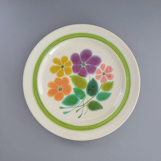 Franciscan Floral Dinner Plate, c.1970s USA