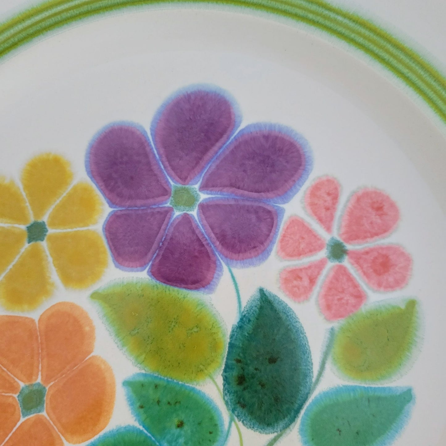 Franciscan Floral Dinner Plate, c.1970s USA