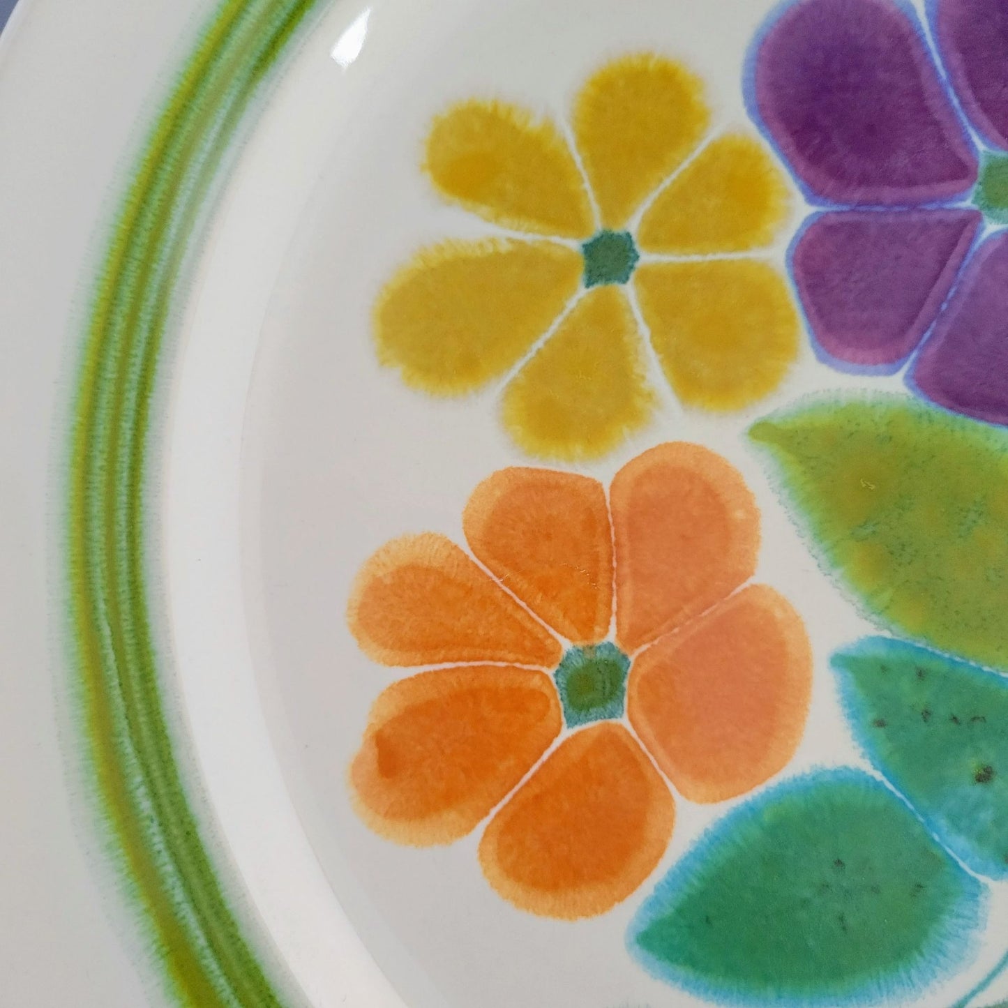 Franciscan Floral Dinner Plate, c.1970s USA