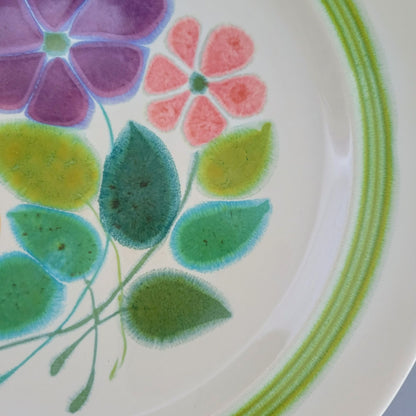 Franciscan Floral Dinner Plate, c.1970s USA