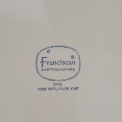 Franciscan Floral Dinner Plate, c.1970s USA