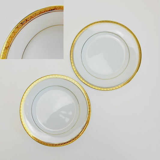 Noritake Richmond Bread Plate Set of 2, Gold Etched Trim