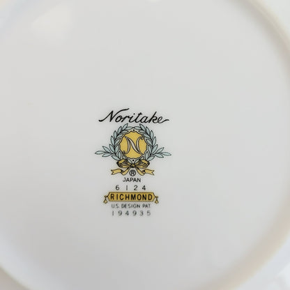Noritake Richmond Bread Plate Set of 2, Gold Etched Trim