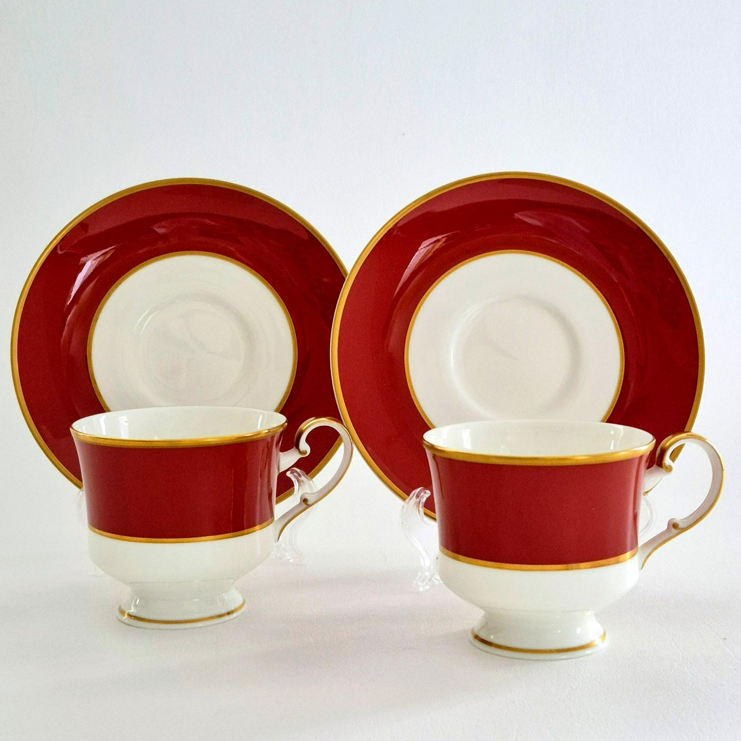 Mikasa "Egyptian Terra Cotta" Cup & Saucer, 2 Sets, c.1978-84 Japan
