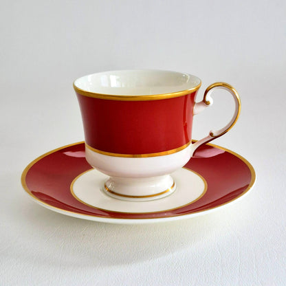 Mikasa "Egyptian Terra Cotta" Cup & Saucer, 2 Sets, c.1978-84 Japan