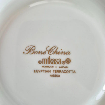 Mikasa "Egyptian Terra Cotta" Cup & Saucer, 2 Sets, c.1978-84 Japan
