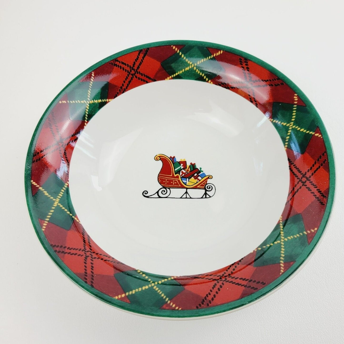 Block Father Christmas Cereal Bowl, Set of 2, c.1995