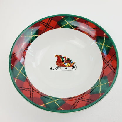 Block Father Christmas Cereal Bowl, Set of 2, c.1995