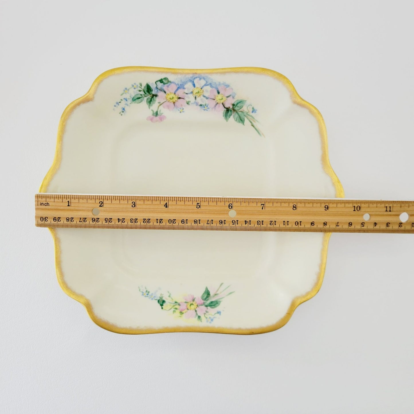 Rare Rosenthal Antique Floral Creamer, Sugar Bowl & Tea Tray, Hand Painted, c.1891-1906 Germany