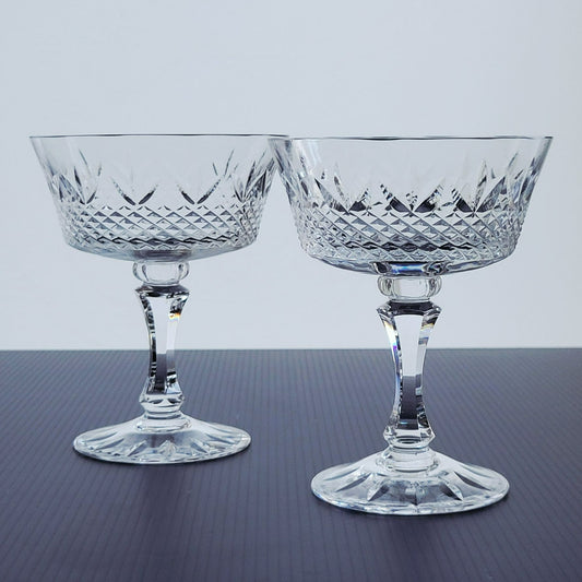 Lenox Revelry Tall Sherbet / Champagne Glasses, Set of 2, c.1975-77