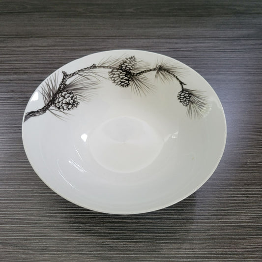 Cabela's Pinecone White Cereal Bowl