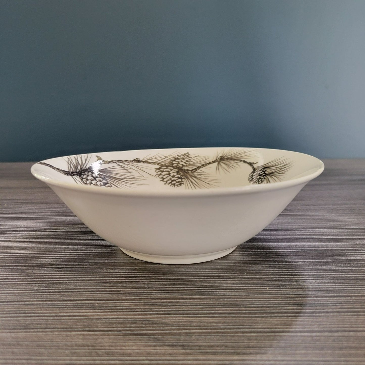 Cabela's Pinecone White Cereal Bowl