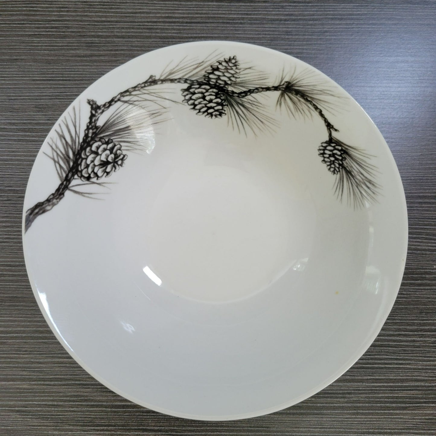 Cabela's Pinecone White Cereal Bowl